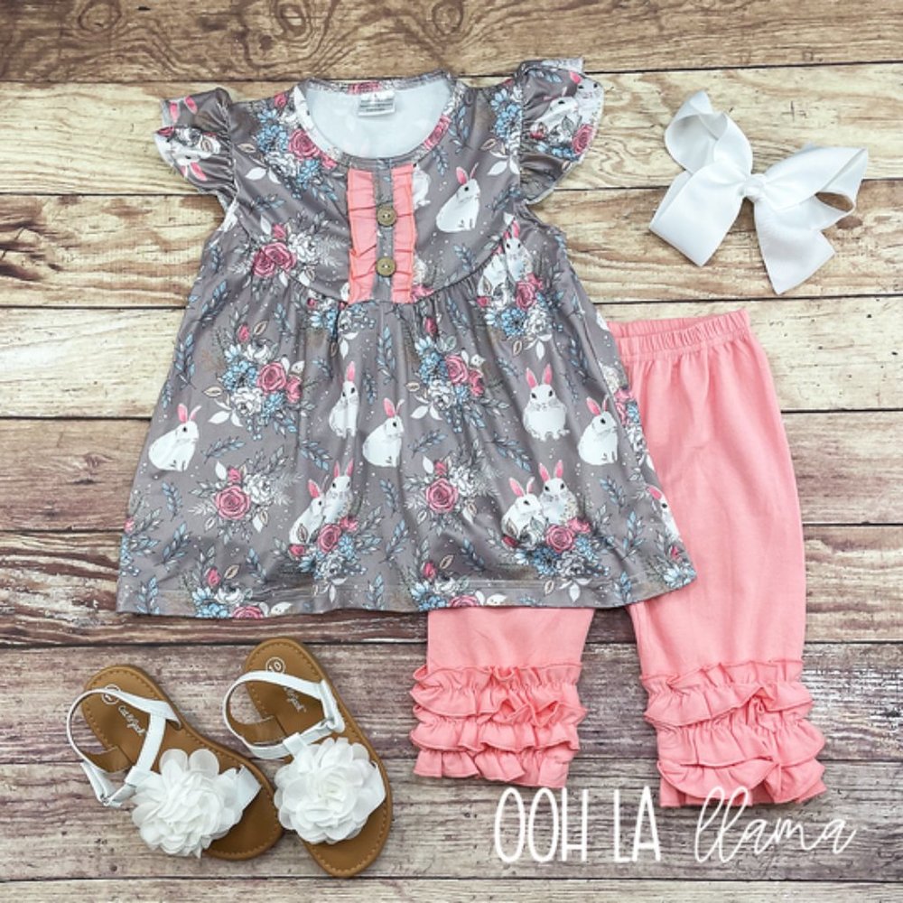 OOh La Llama Baby Bunny Dress w/Capri Pants